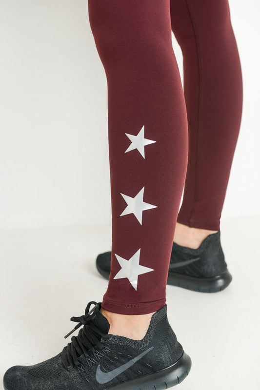 Tri Star Sleek, High Waisted Leggings