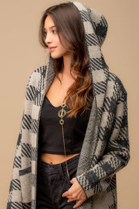 Clearlake Checkered Cardigan