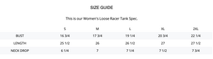 Women's Sublimation Racerback Tank Top, Marina Marbled Gray