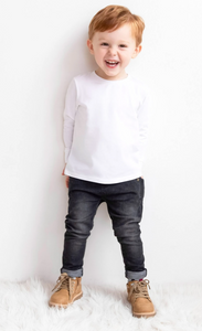 Toddler Long Sleeve Pullover Sublimation Crew Neck Tshirt