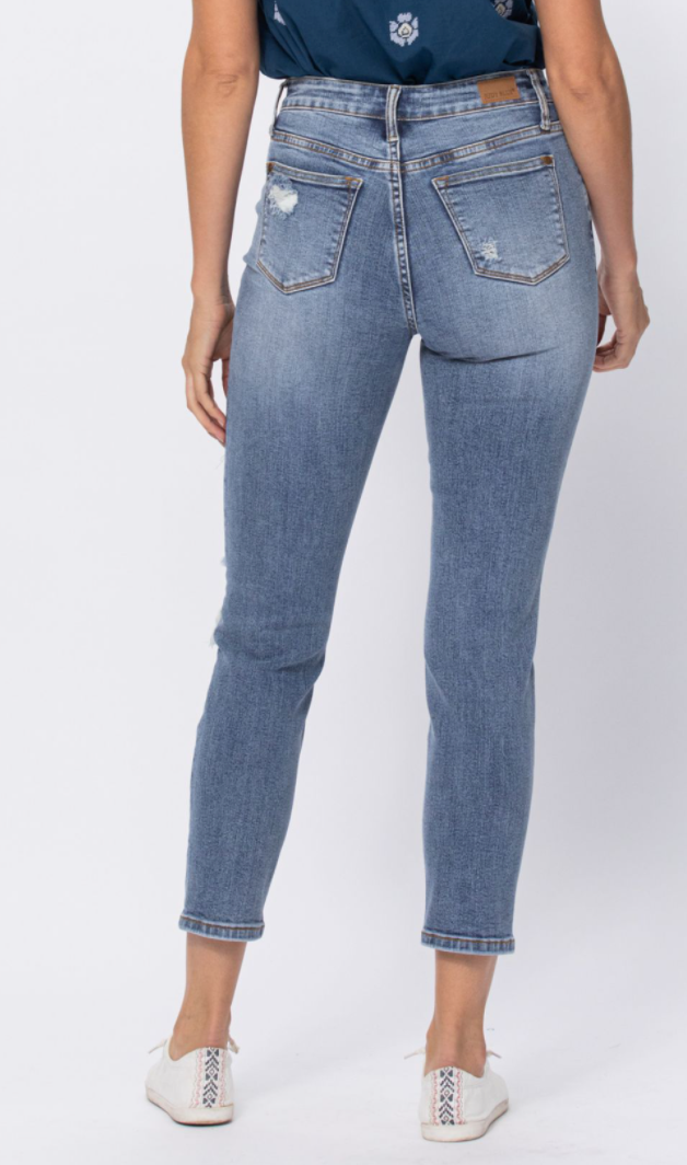 Curvy Sizes 14W - 24W Judy Blue Jeans | Hacienda High Rise Straight Fit Denim